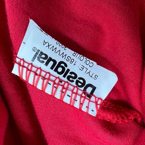 Desigual Mandala Red Cap Sleeve Printed Dress Size 36 Size XS - Picture 15 of 15